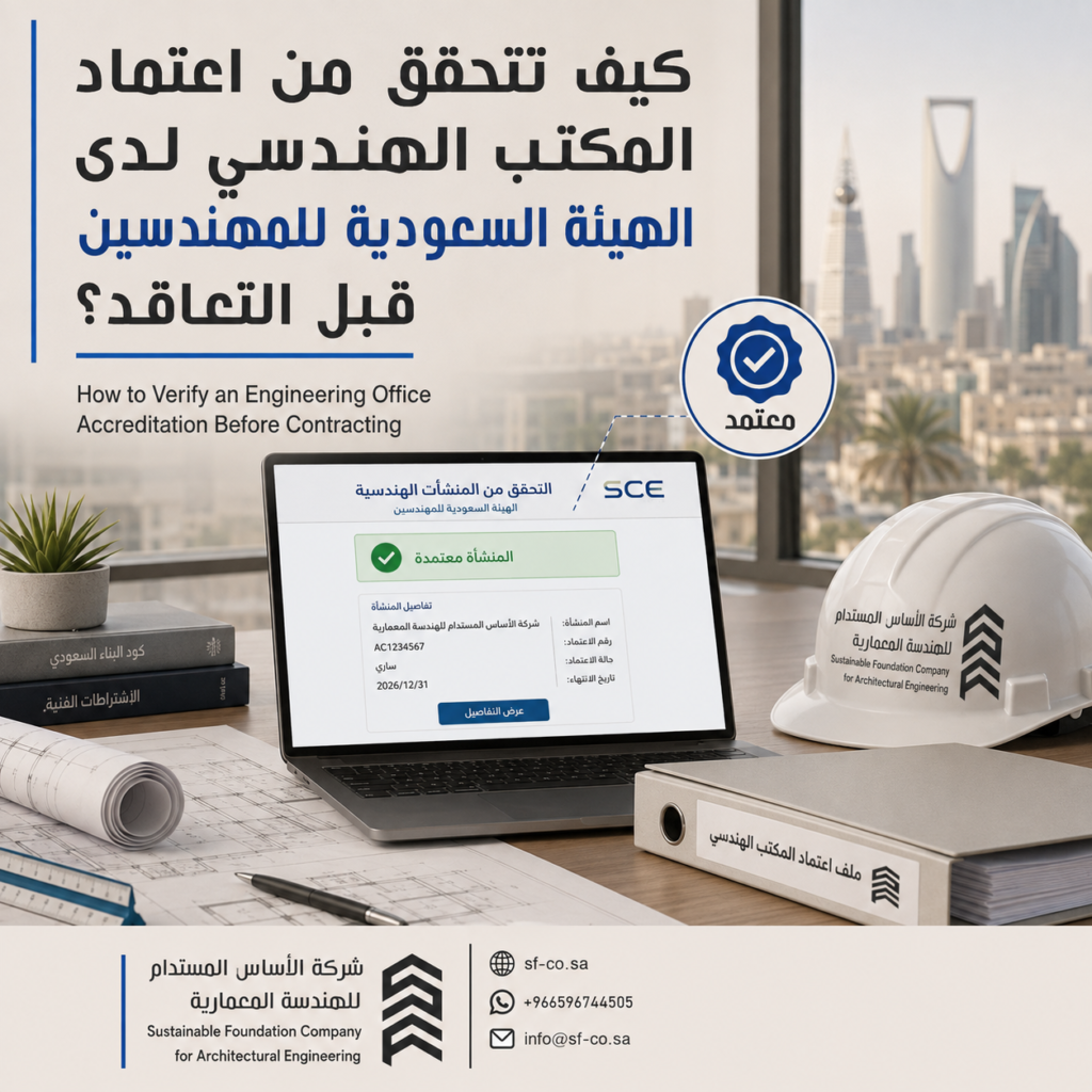 كيف تتحقق من اعتماد المكتب الهندسي